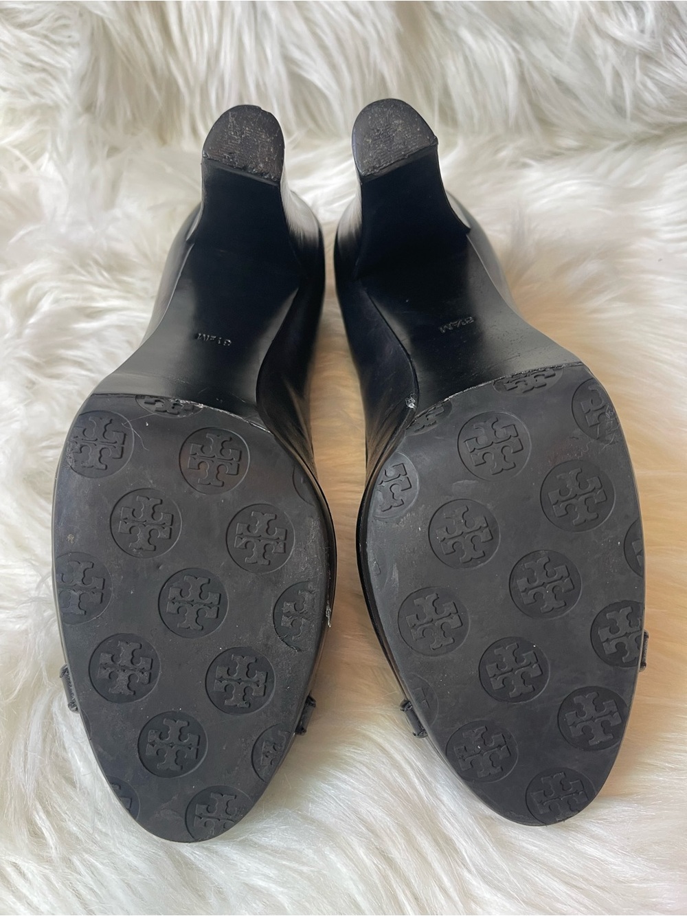 Tory Burch Black Leather Platform Pumps – Women’s Size 8.5 - Picture 6 of 15